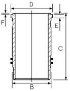 гильза d123 RVI/DXI11 Volvo/D11 GOETZE 1548044000