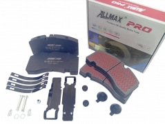 Комплект дисковых колодок 211x108x30 Knorr SK7/SB4 BPW/SAF 29171 (один вырез) ALLMAX PRO